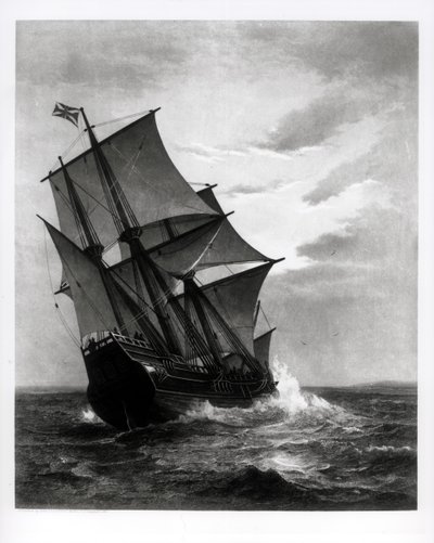The Mayflower, Engraved and Published by John A. Lowell, Boston, 1905 by Marshall Johnson